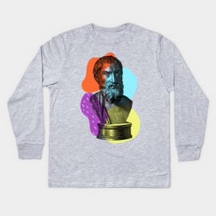 Epicurus the Greek Philosopher Kids Long Sleeve T-Shirt